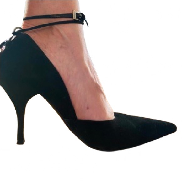 Prada Shoes - PRADA HEEL SUEDE 7.5 leather heels